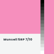 Color chip: Munsell 5RP 7/10