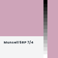 Color chip: Munsell 5RP 7/4