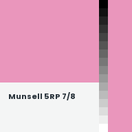 Color chip: Munsell 5RP 7/8
