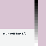Color chip: Munsell 5RP 8/2