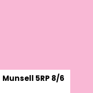 Color chip: Munsell 5RP 8/6