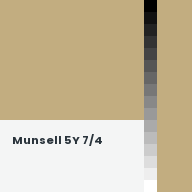 Color chip: Munsell 5Y 7/4