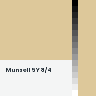Color chip: Munsell 5Y 8/4