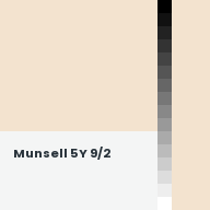 Color chip: Munsell 5Y 9/2