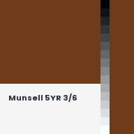 Color chip: Munsell 5YR 3/6