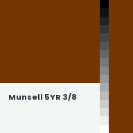 Color chip: Munsell 5YR 3/8