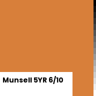 Color chip: Munsell 5YR 6/10