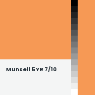 Color chip: Munsell 5YR 7/10