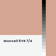 Color chip: Munsell 5YR 7/4