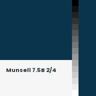 Color chip: Munsell 7.5B 2/4