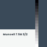 Color chip: Munsell 7.5B 3/2
