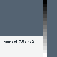 Color chip: Munsell 7.5B 4/2