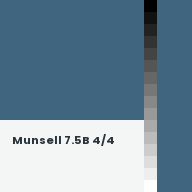 Color chip: Munsell 7.5B 4/4