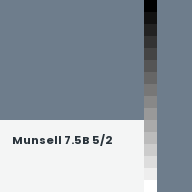 Color chip: Munsell 7.5B 5/2