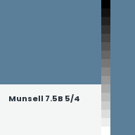 Color chip: Munsell 7.5B 5/4