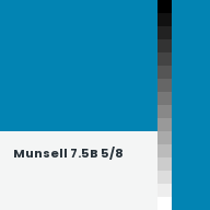 Color chip: Munsell 7.5B 5/8