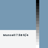 Color chip: Munsell 7.5B 6/4