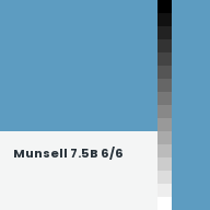 Color chip: Munsell 7.5B 6/6
