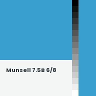 Color chip: Munsell 7.5B 6/8