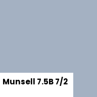 Color chip: Munsell 7.5B 7/2
