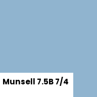 Color chip: Munsell 7.5B 7/4