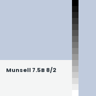 Color chip: Munsell 7.5B 8/2