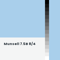 Color chip: Munsell 7.5B 8/4