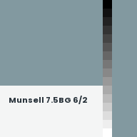 Color chip: Munsell 7.5BG 6/2