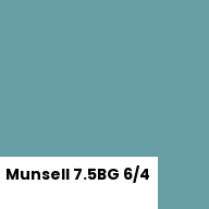 Color chip: Munsell 7.5BG 6/4