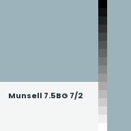 Color chip: Munsell 7.5BG 7/2