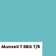 Color chip: Munsell 7.5BG 7/6