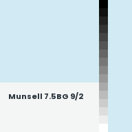 Color chip: Munsell 7.5BG 9/2