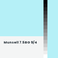 Color chip: Munsell 7.5BG 9/4