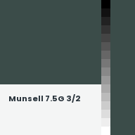 Color chip: Munsell 7.5G 3/2