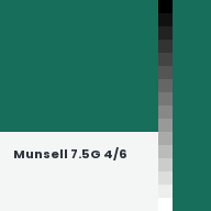 Color chip: Munsell 7.5G 4/6
