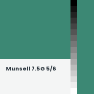 Color chip: Munsell 7.5G 5/6