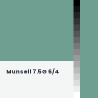 Color chip: Munsell 7.5G 6/4