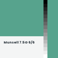 Color chip: Munsell 7.5G 6/6