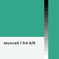 Color chip: Munsell 7.5G 6/8