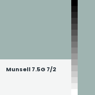 Color chip: Munsell 7.5G 7/2