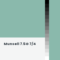 Color chip: Munsell 7.5G 7/4