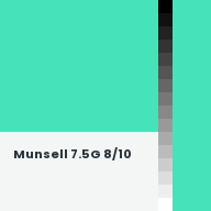 Color chip: Munsell 7.5G 8/10
