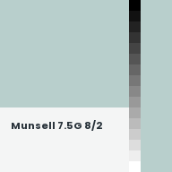 Color chip: Munsell 7.5G 8/2