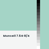 Color chip: Munsell 7.5G 8/4