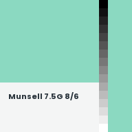 Color chip: Munsell 7.5G 8/6