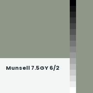 Color chip: Munsell 7.5GY 6/2