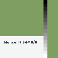 Color chip: Munsell 7.5GY 6/6