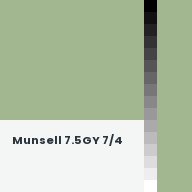 Color chip: Munsell 7.5GY 7/4