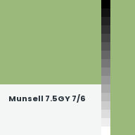 Color chip: Munsell 7.5GY 7/6