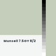 Color chip: Munsell 7.5GY 8/2